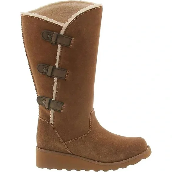 BearPaw Hayden hickory ll cow suede wedge boot - Picture 3 of 12